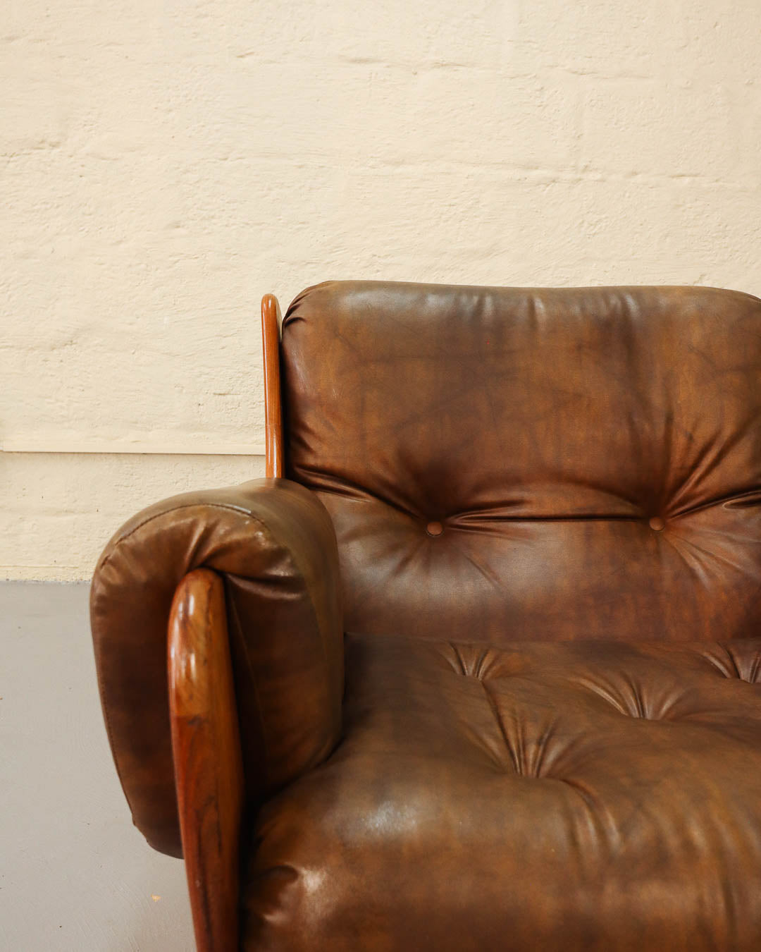 Rare G-Plan Saddleback Armchair and Ottoman