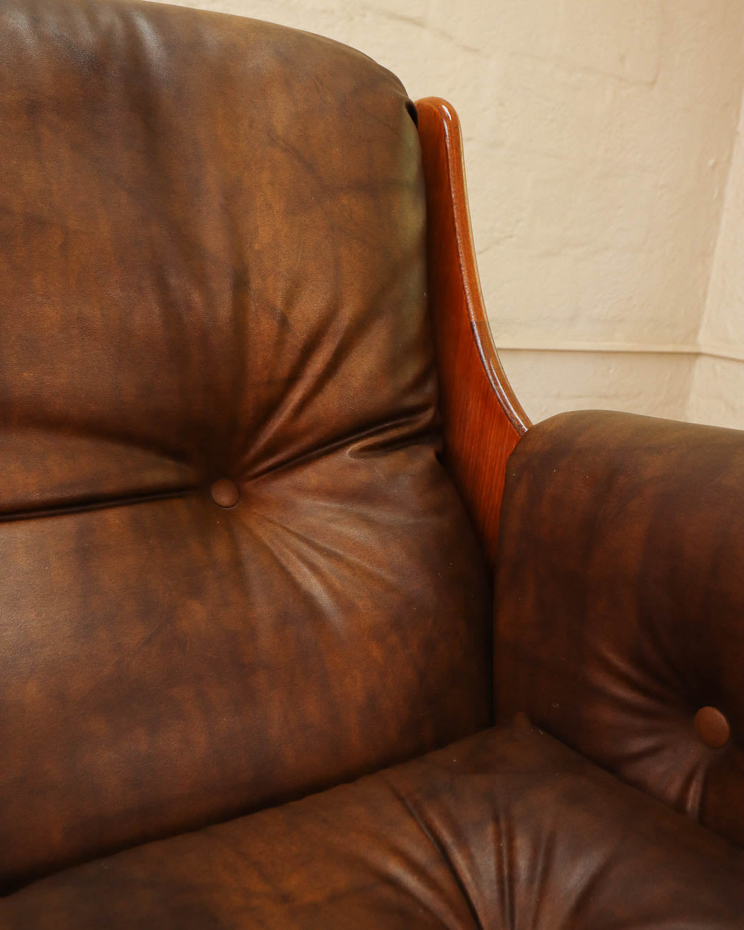 Rare G-Plan Saddleback Armchair and Ottoman