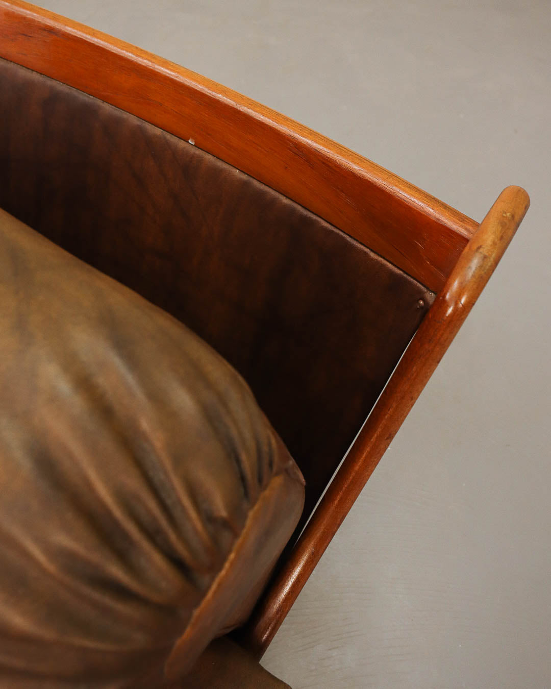 Rare G-Plan Saddleback Armchair and Ottoman