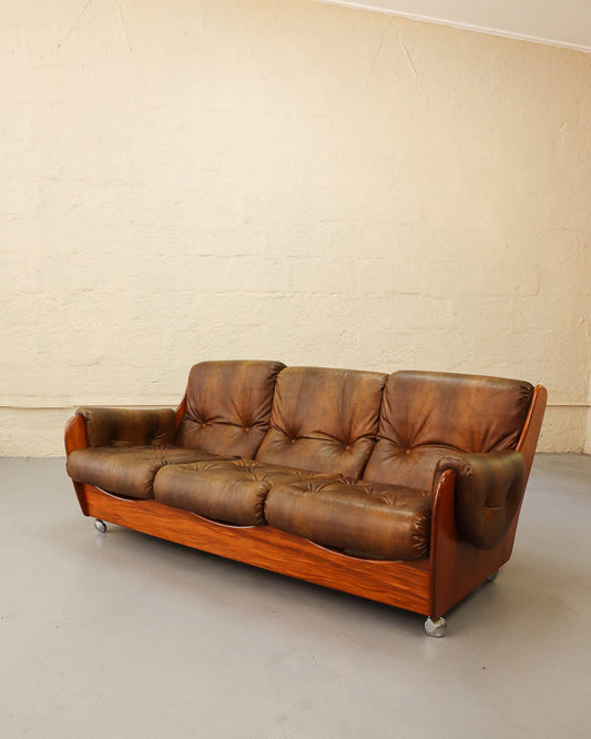 Rare G-Plan Saddleback Three-Seater Couch