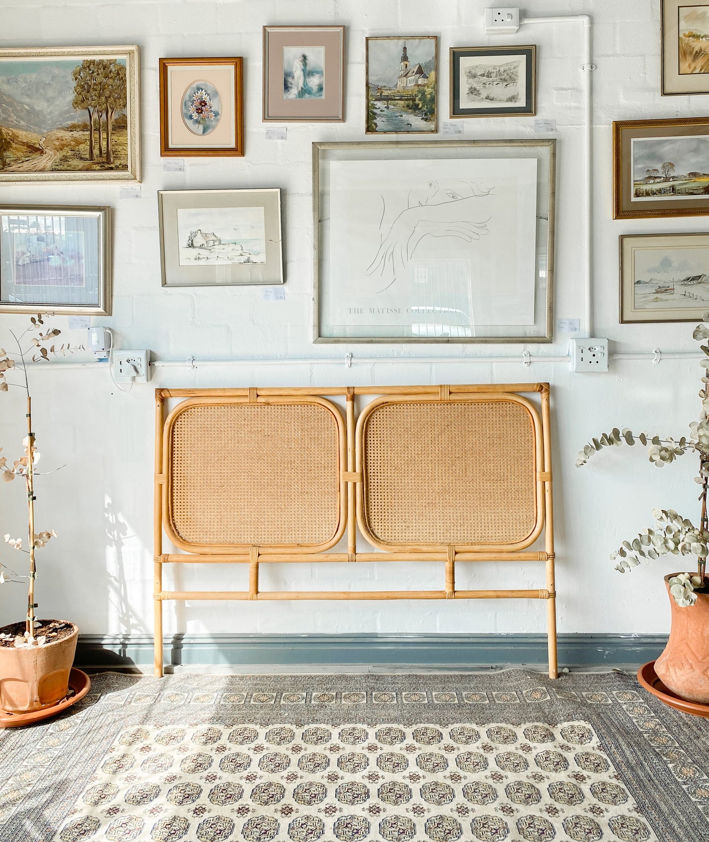 Queen Cane Headboard