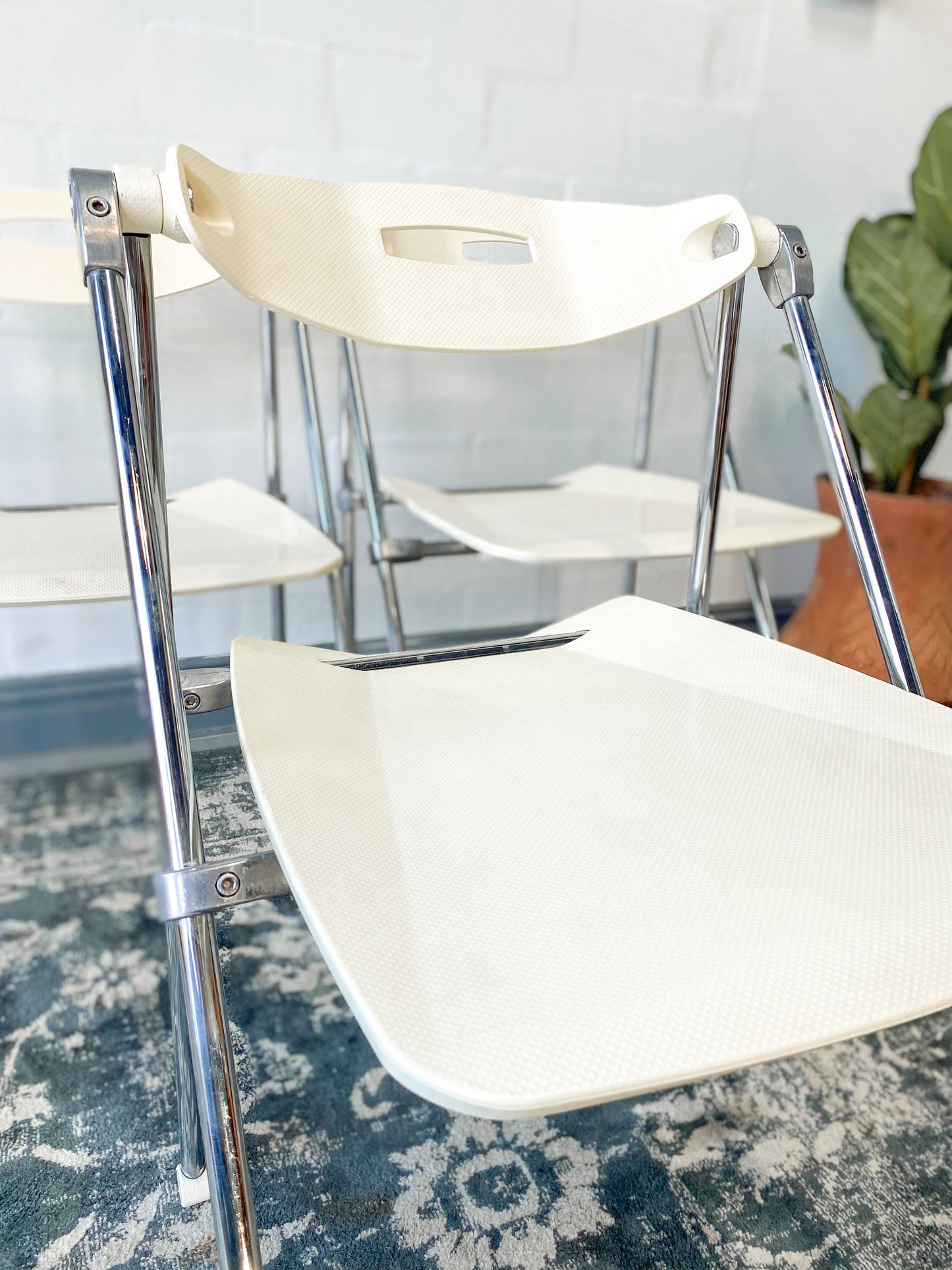 Trio of Ouverture Folding Chairs made by Sitland