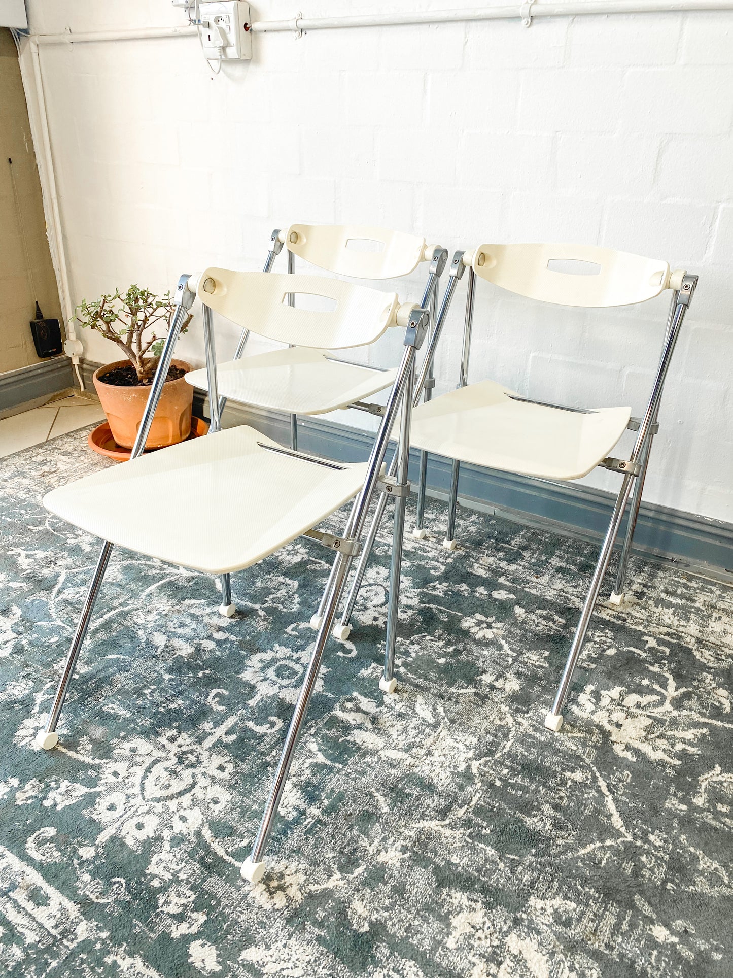 Trio of Ouverture Folding Chairs made by Sitland