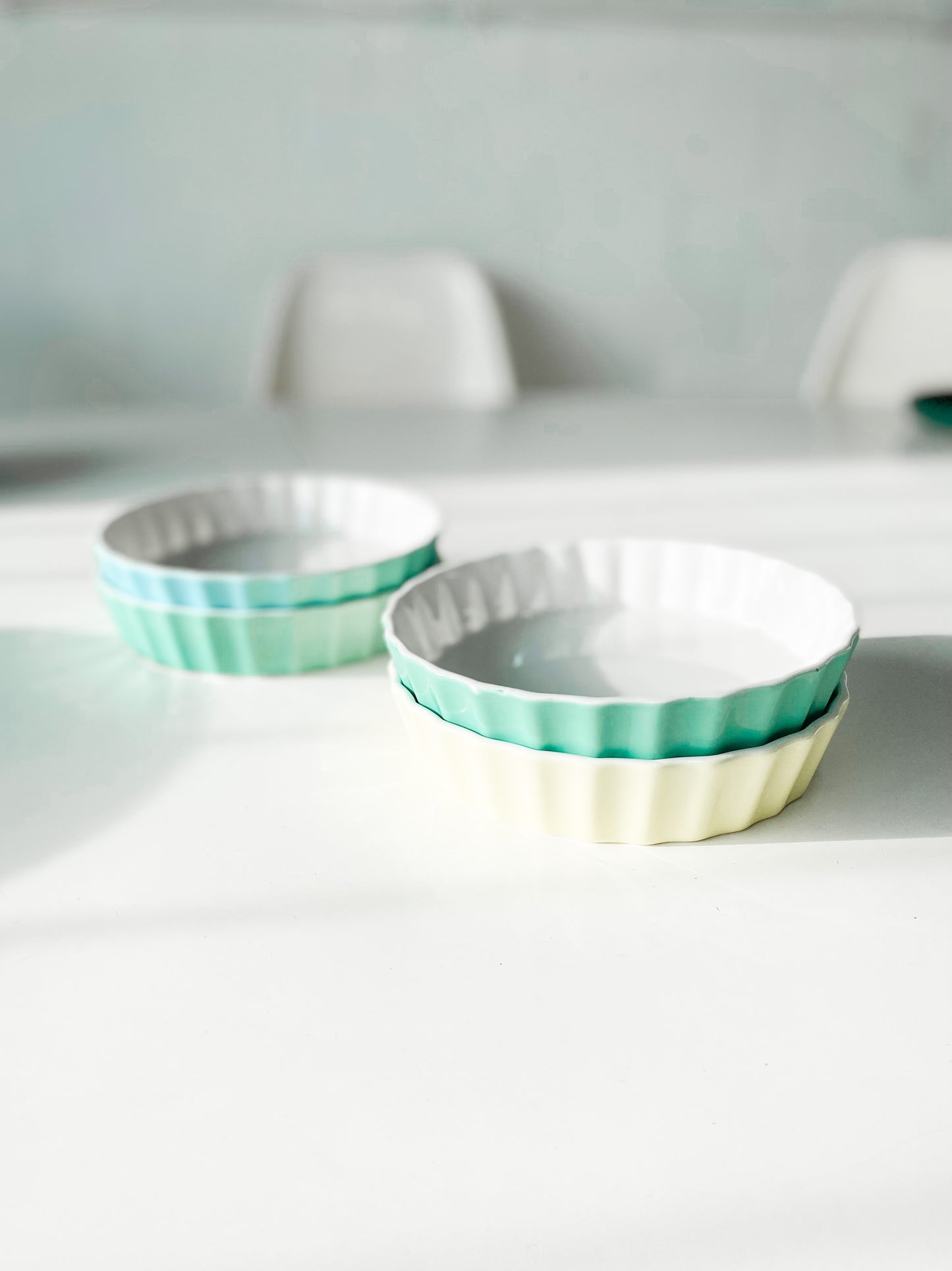 4 Siaki Porcelain Quiche Dishes