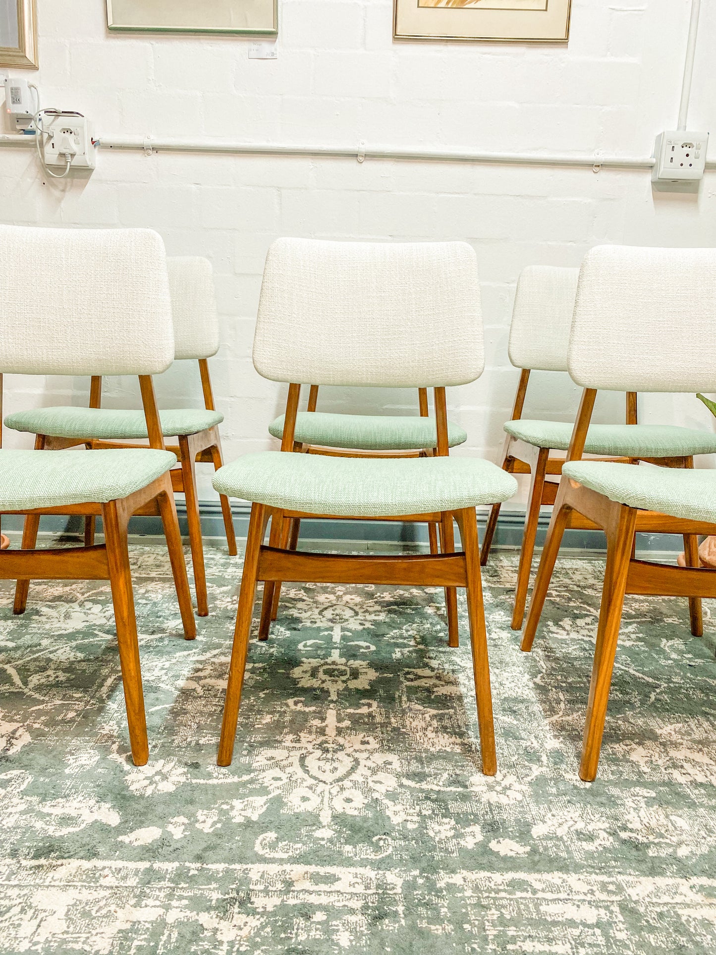 6 Mid Century Dining Chairs