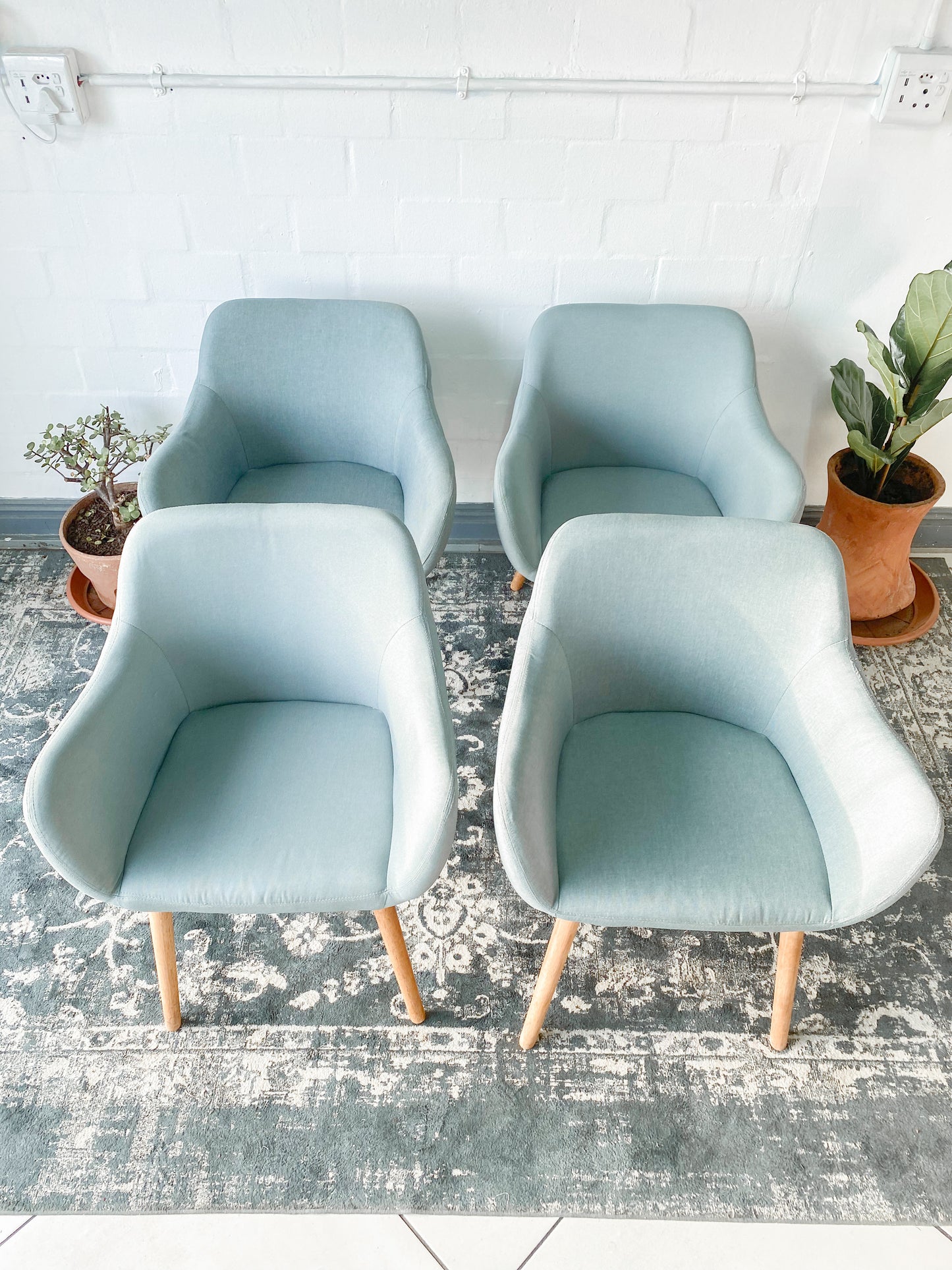 Set of 4 Retro Dining Chairs