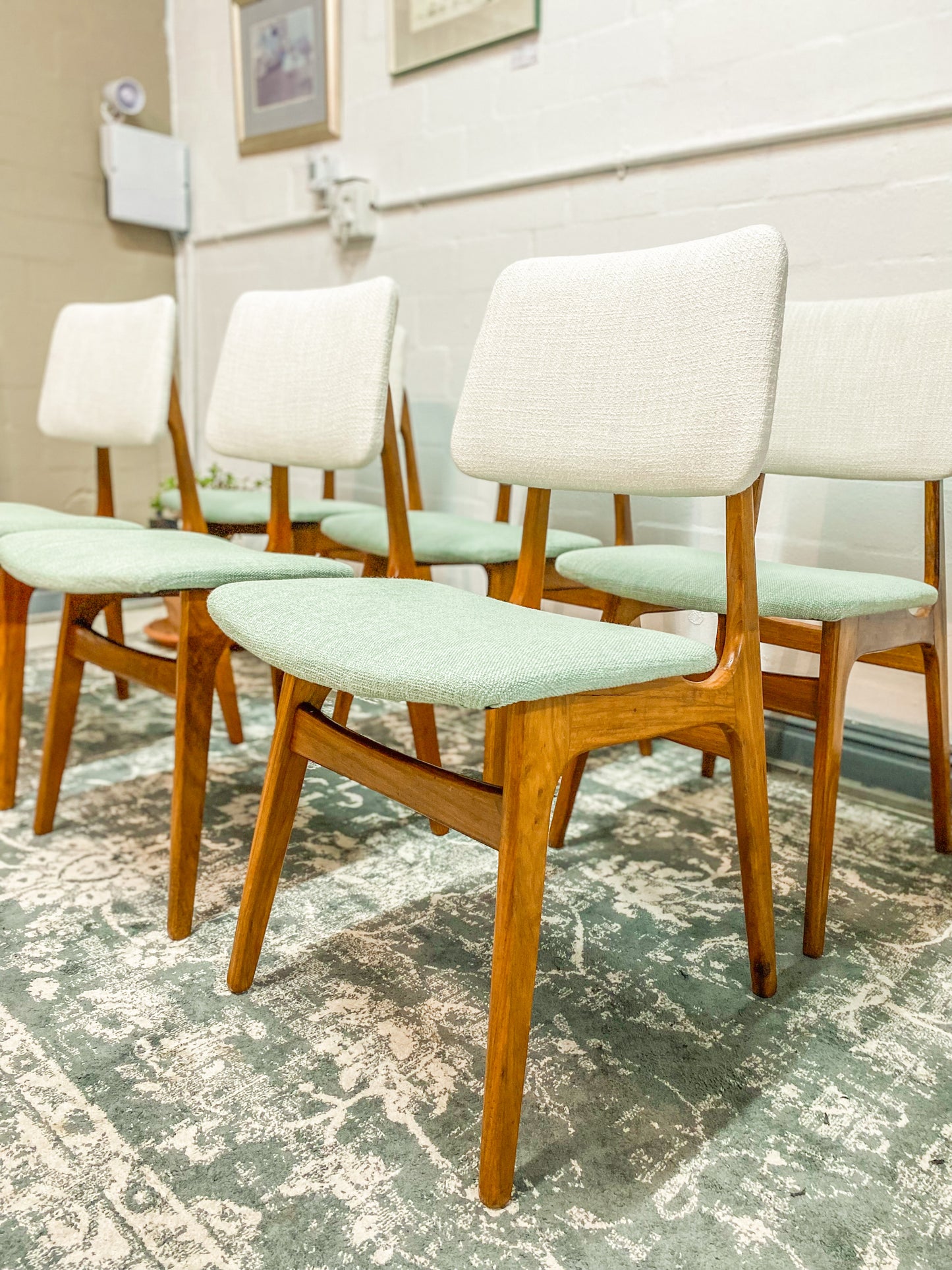 6 Mid Century Dining Chairs