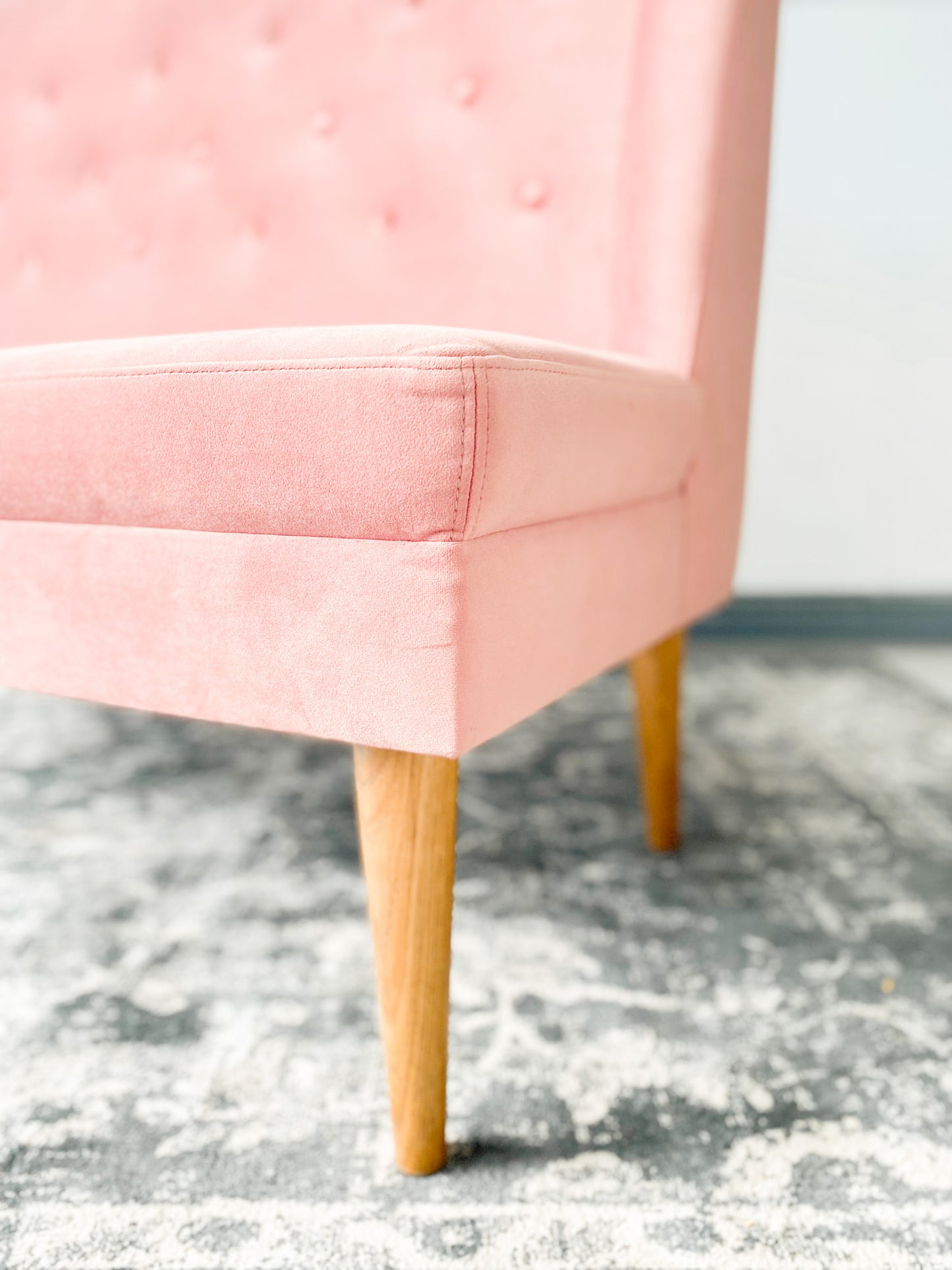 Blush 2 Seater Velvet Bench