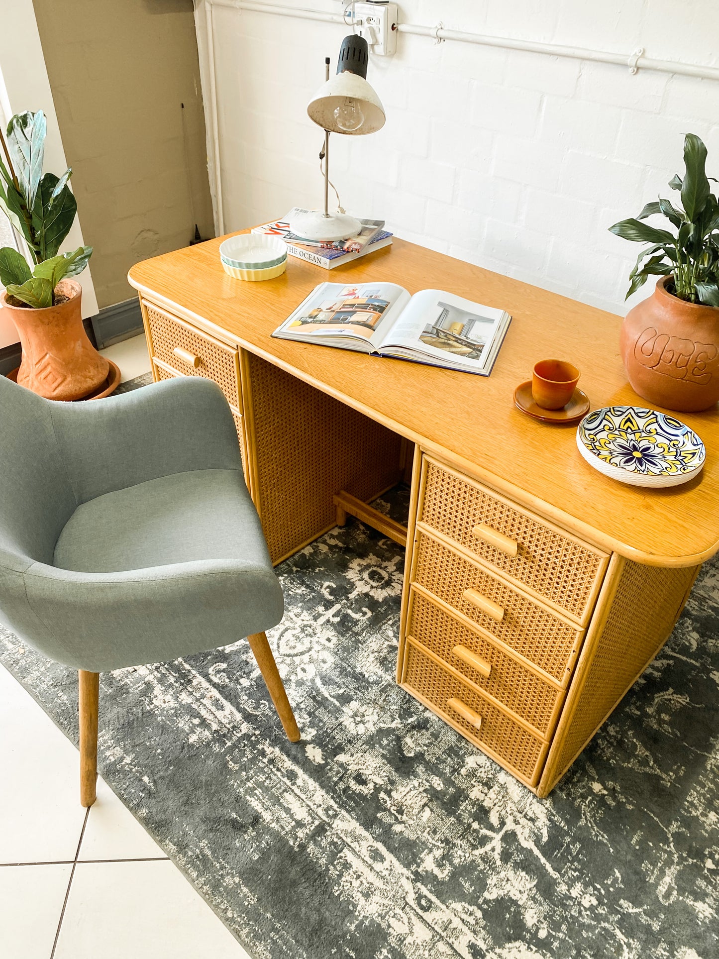 Cane Desk