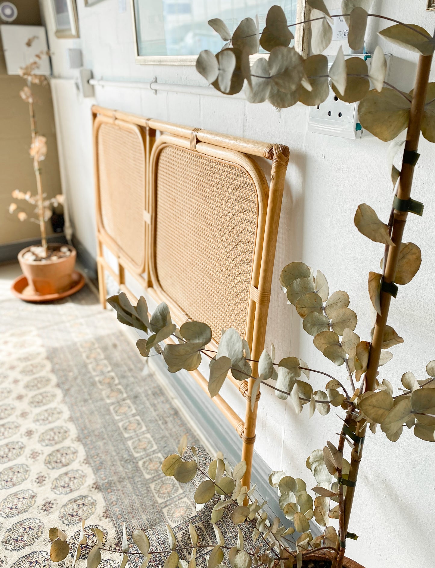 Queen Cane Headboard
