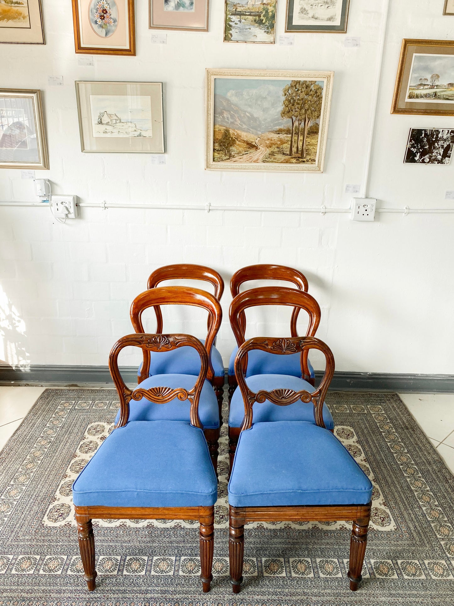 6 English Dining Chairs