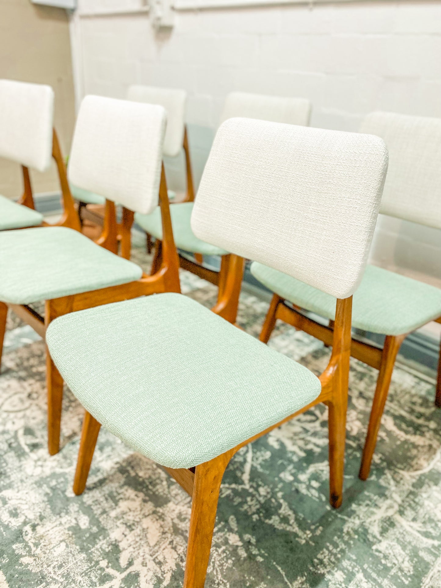 6 Mid Century Dining Chairs