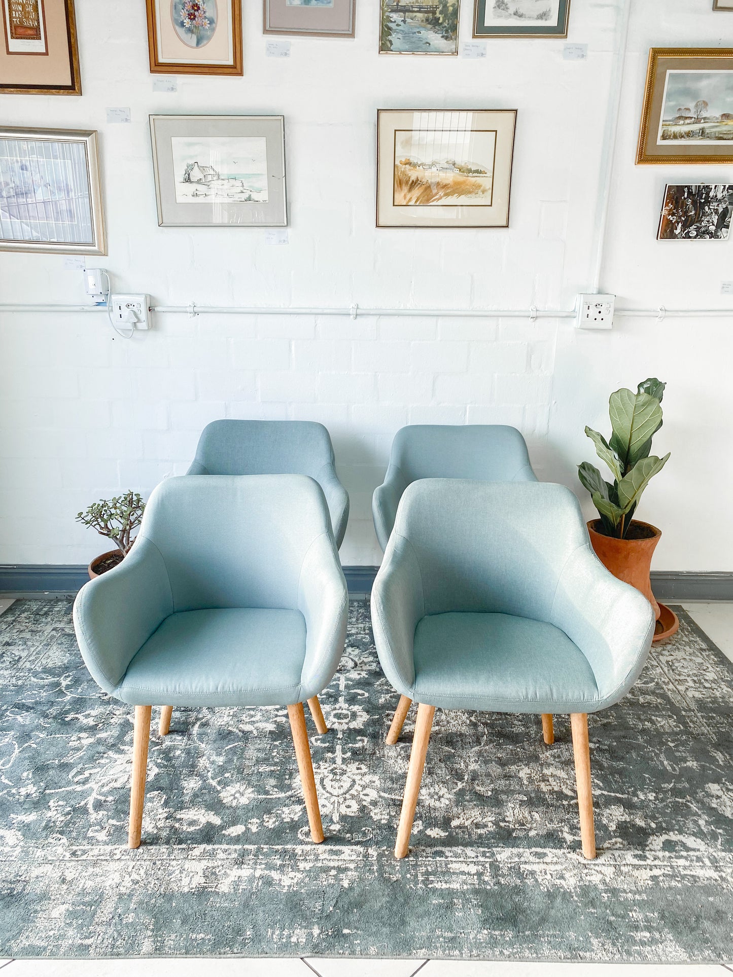 Set of 4 Retro Dining Chairs