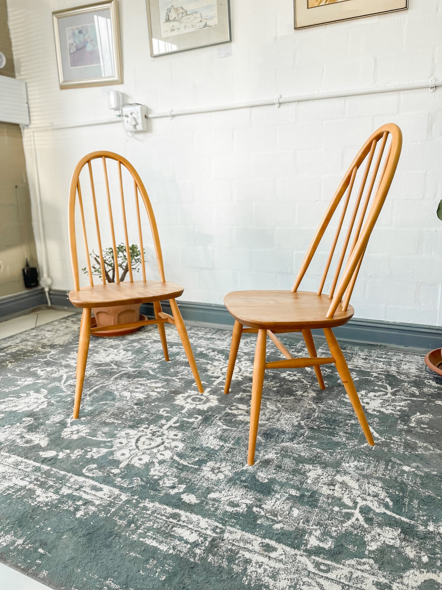 Pair of Ercol Quaker Dining Chairs
