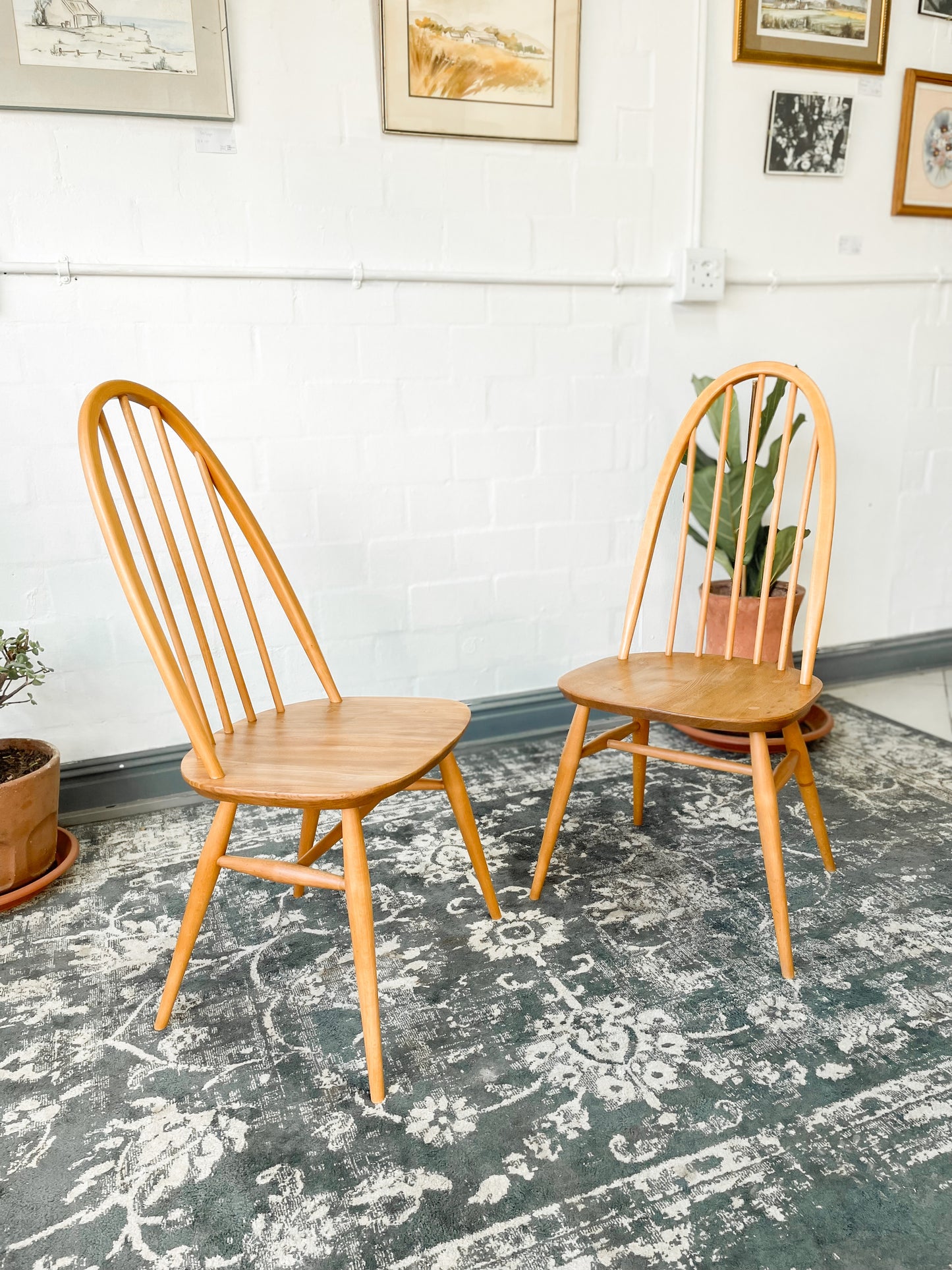 Pair of Ercol Quaker Dining Chairs