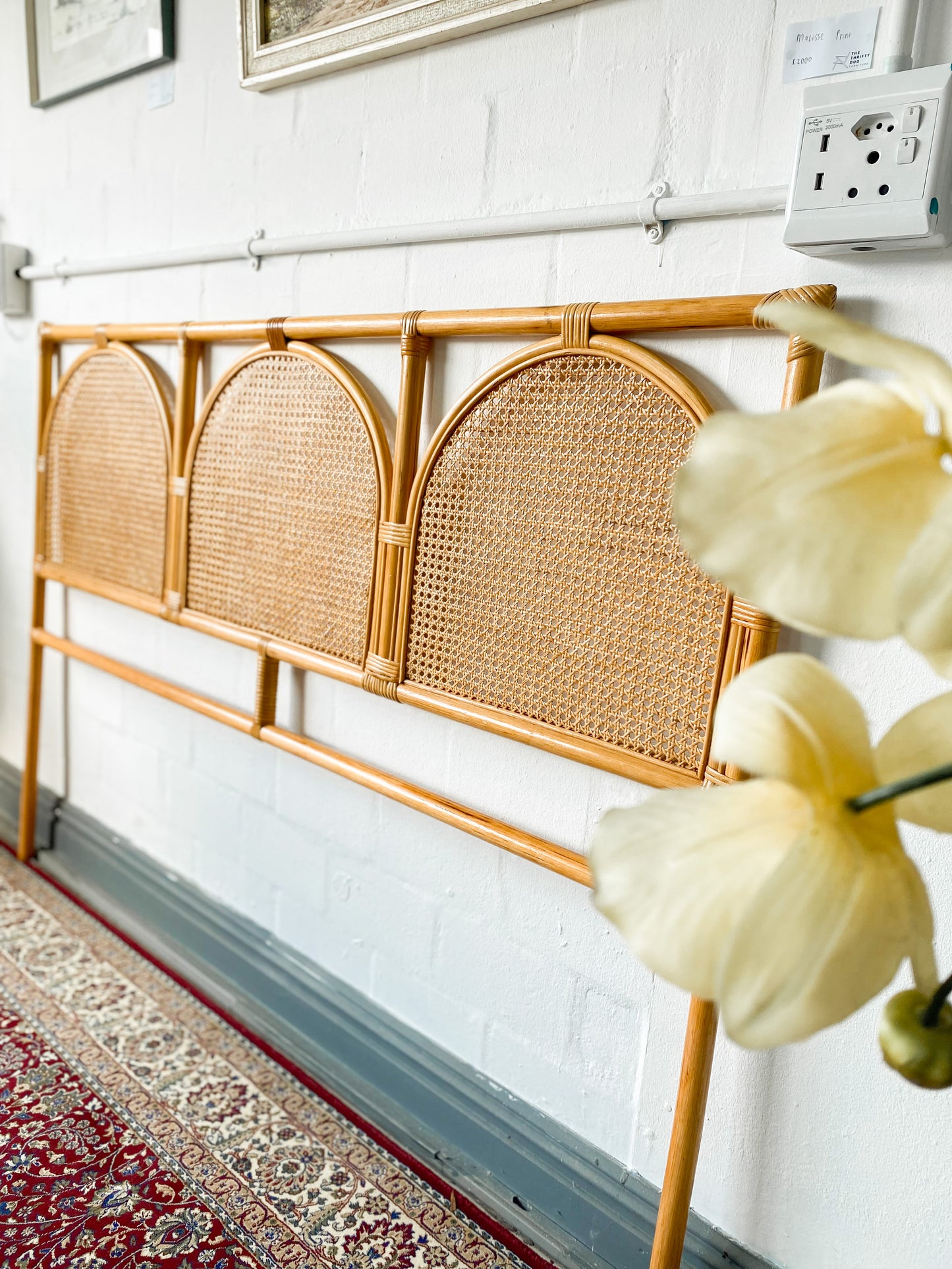 Queen Cane Headboard