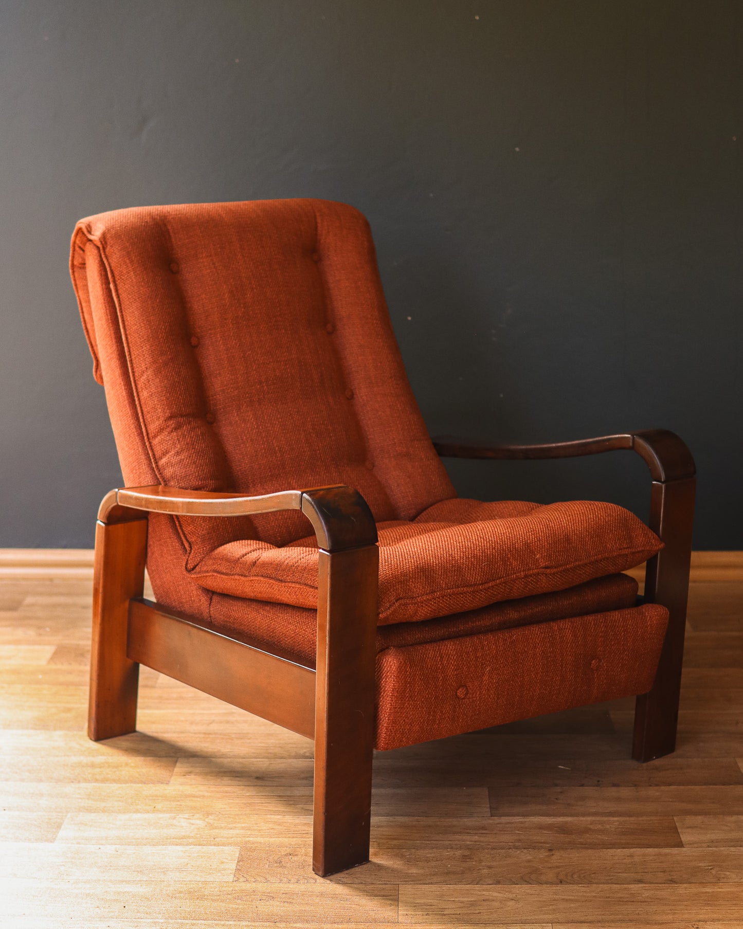 Retro 1970's Imbuia Recliner