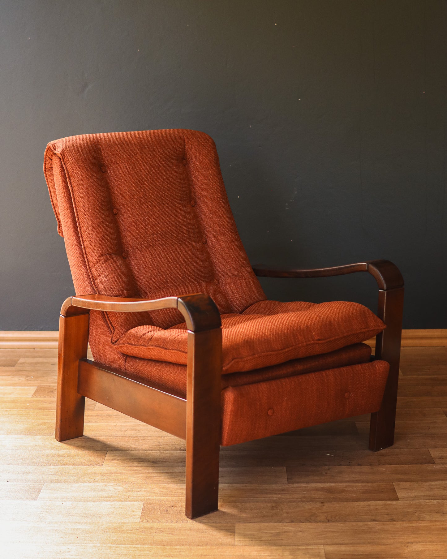 Retro 1970's Imbuia Recliner