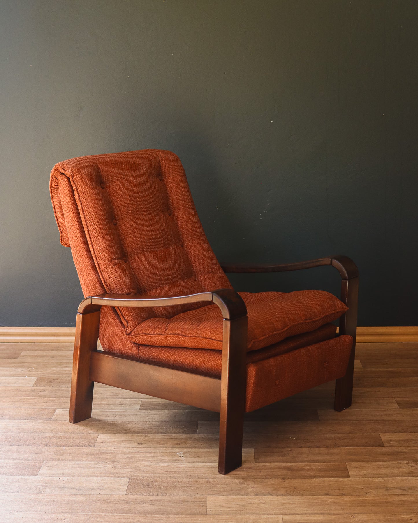 Retro 1970's Imbuia Recliner