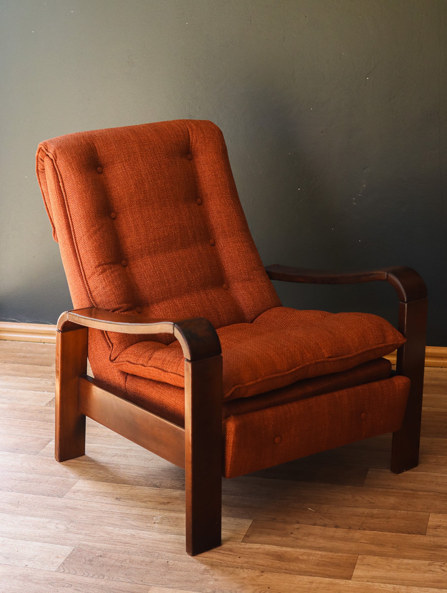 Retro 1970's Imbuia Recliner