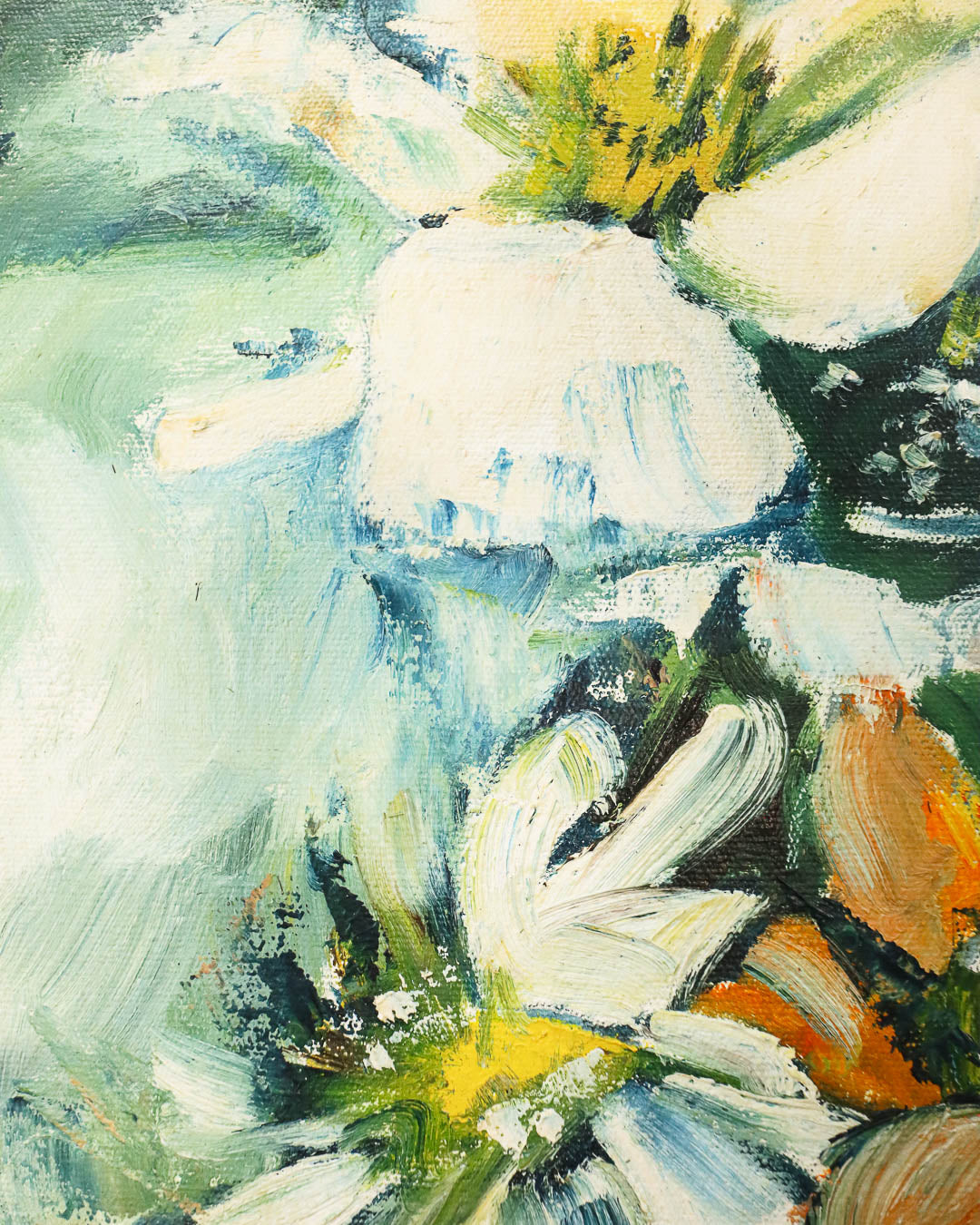 Large Oil on Canvas Still Life Painting