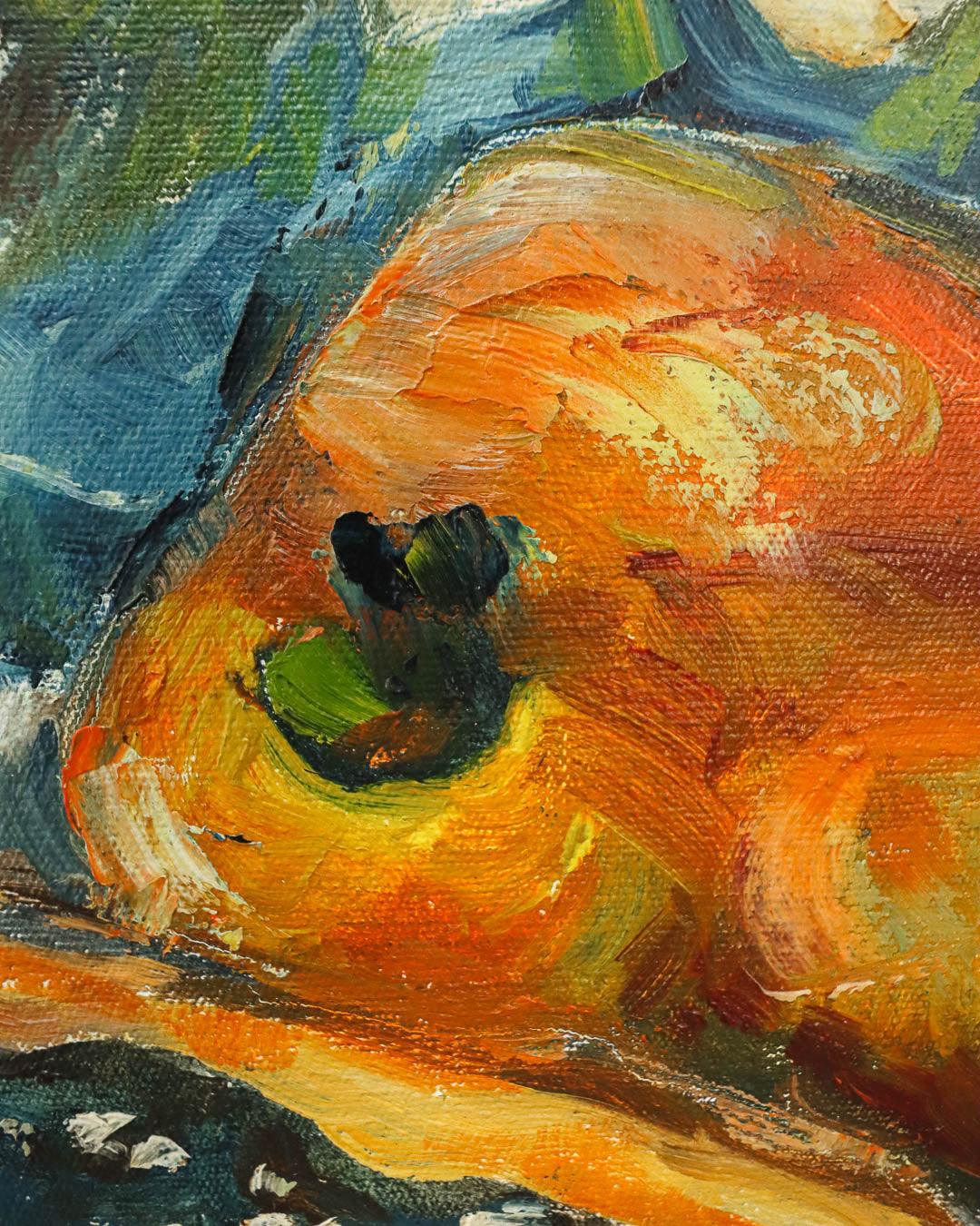 Large Oil on Canvas Still Life Painting