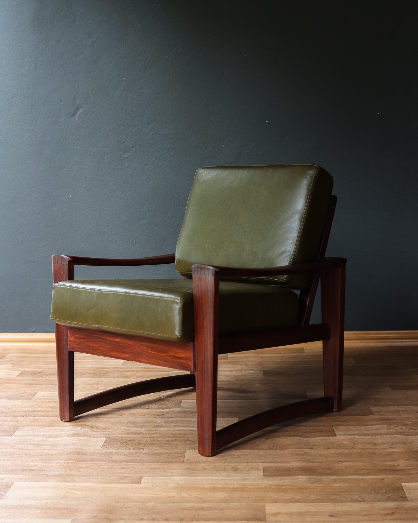 Genuine Leather Armchair by John Tabraham
