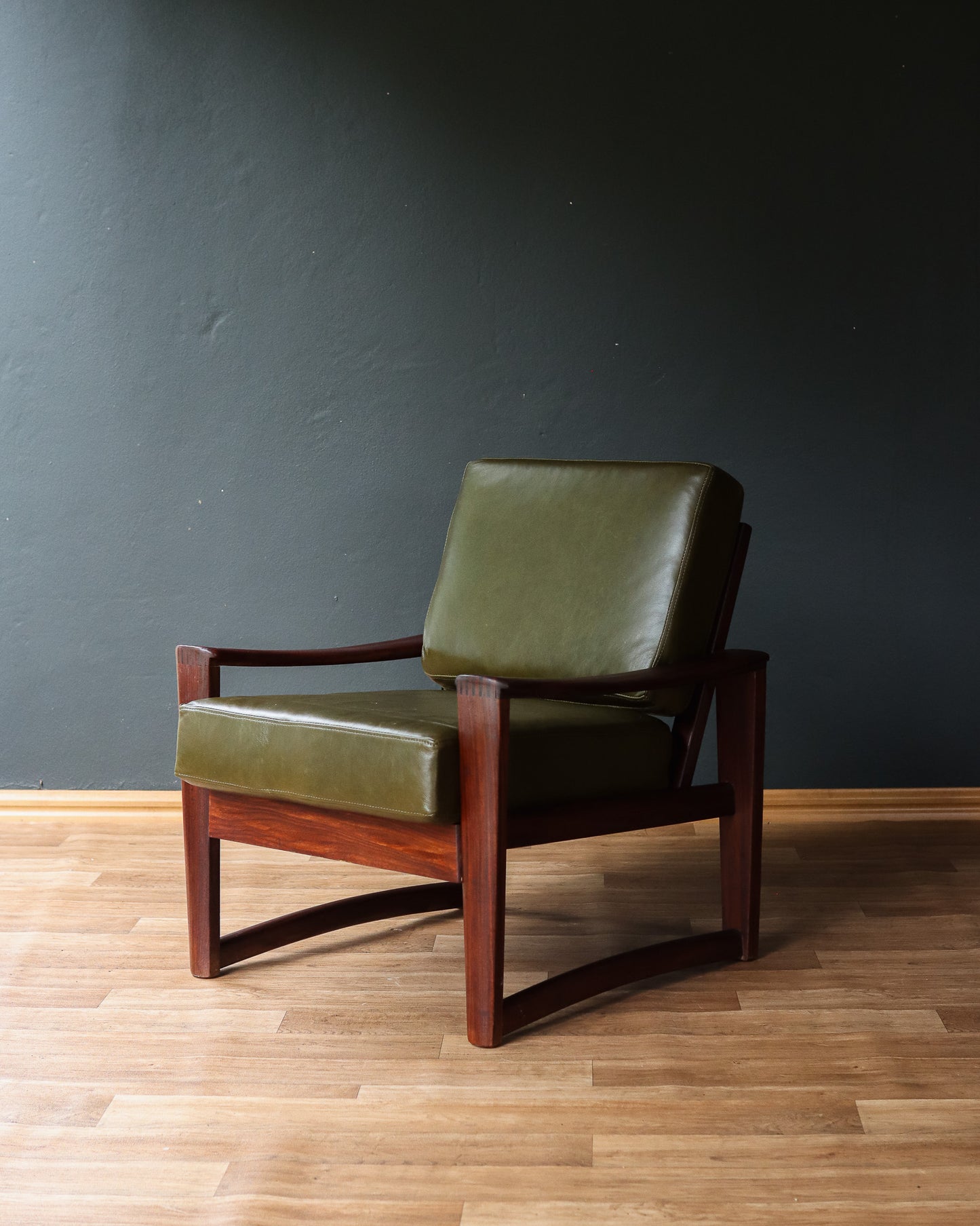 Genuine Leather Armchair by John Tabraham