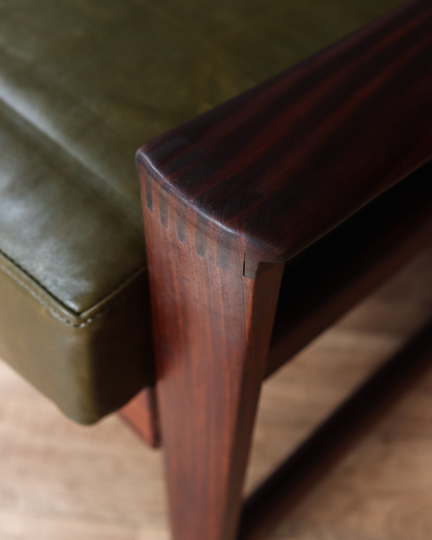 Genuine Leather Armchair by John Tabraham