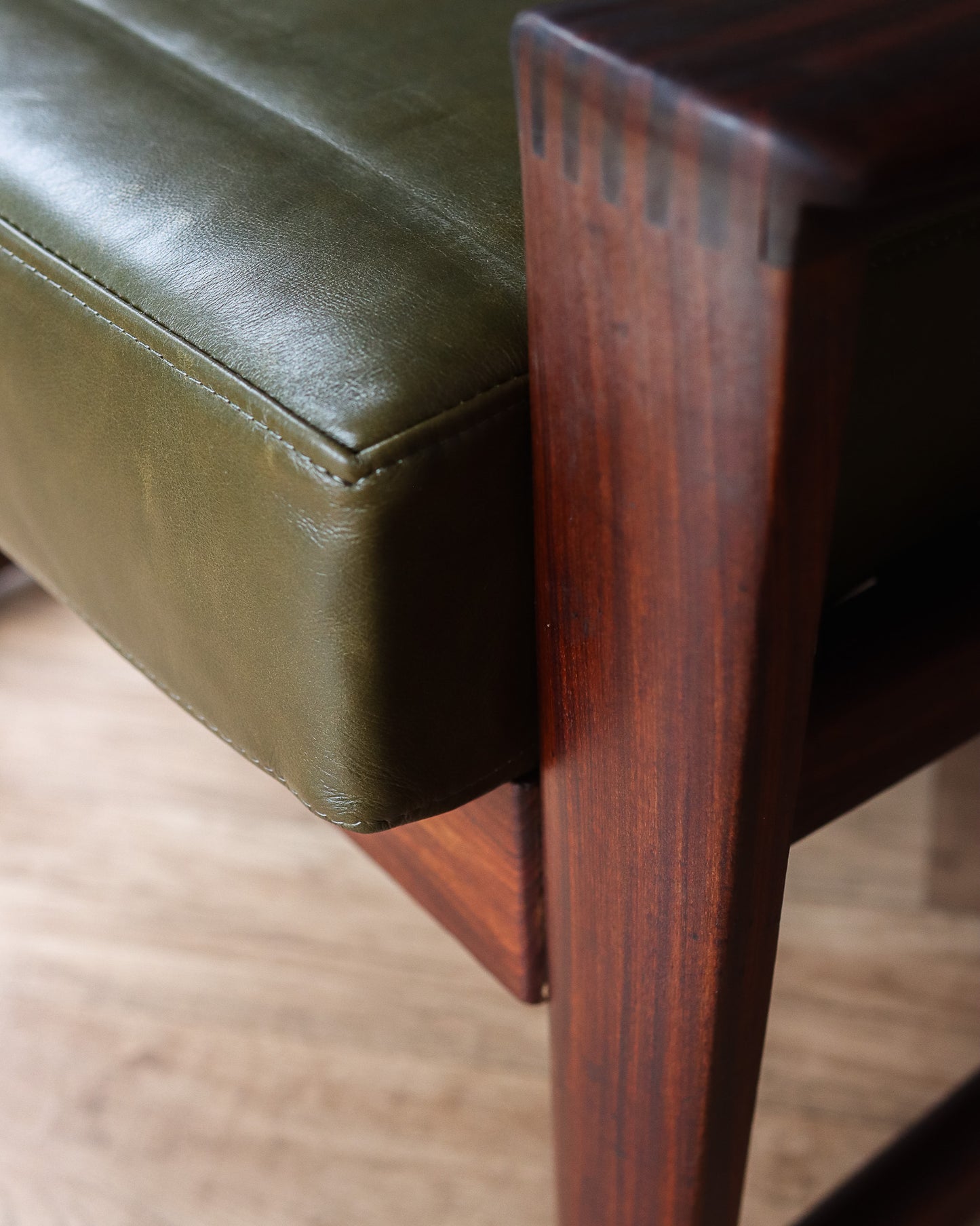 Genuine Leather Armchair by John Tabraham