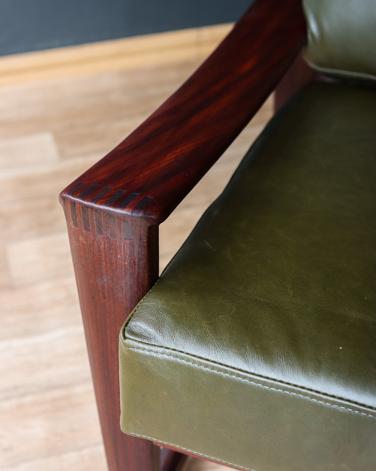 Genuine Leather Armchair by John Tabraham