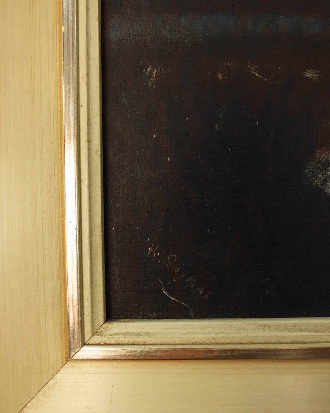 Framed Mountain Landscape Painting