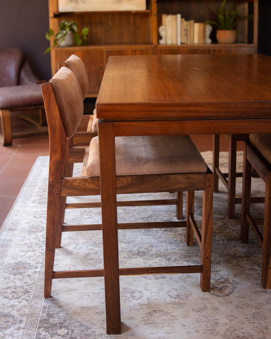 Set of 4 Mid-Century Kiaat Dining Chairs