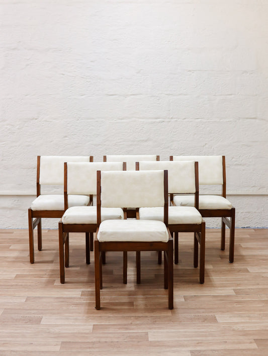 Set of Six Mid-Century Dining Chairs