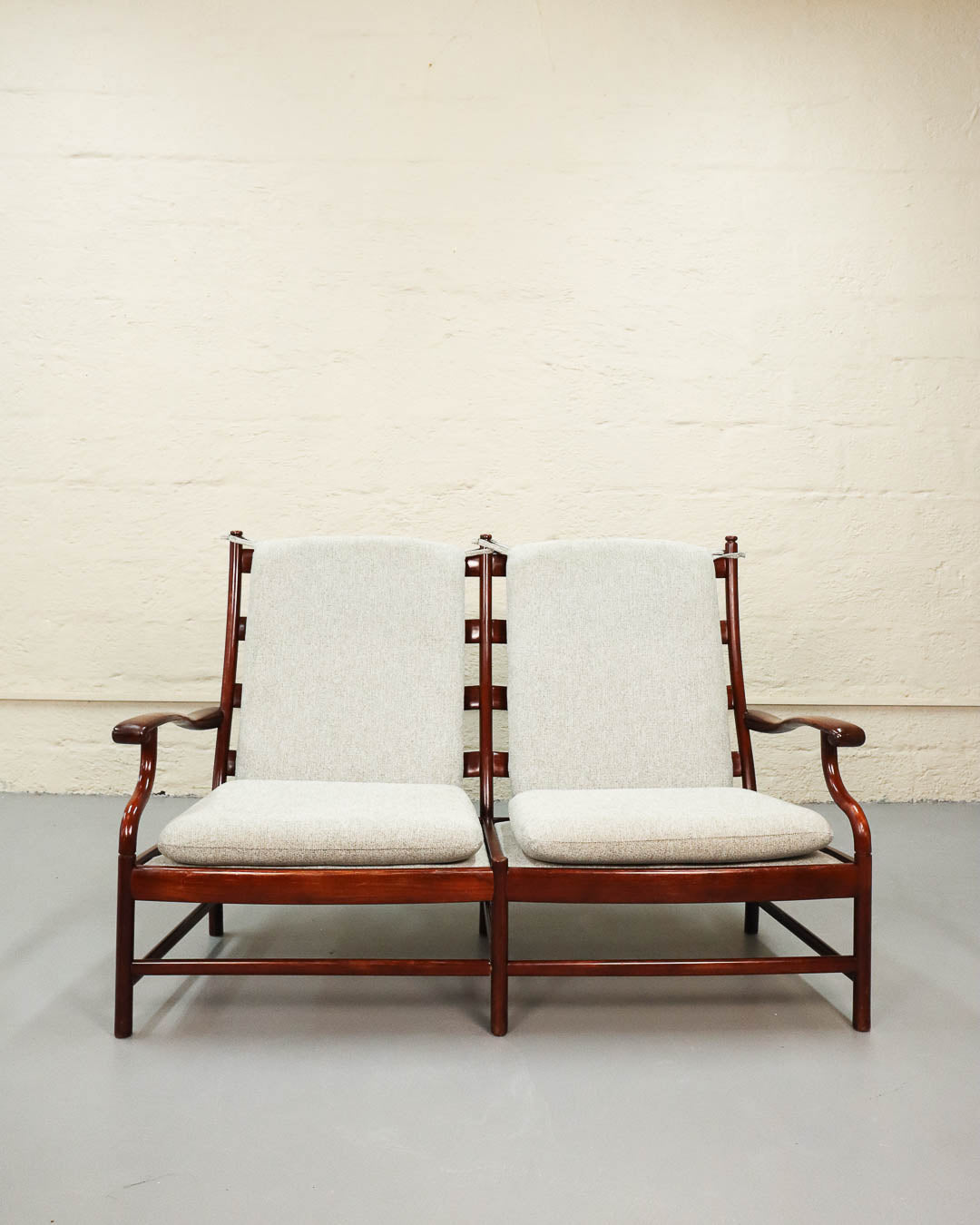 Rare Vintage Two-Seater Rosewood Couch