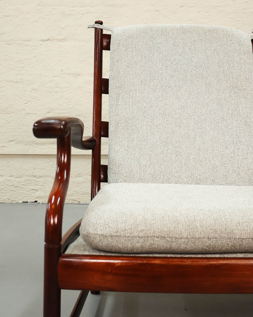 Rare Vintage Two-Seater Rosewood Couch