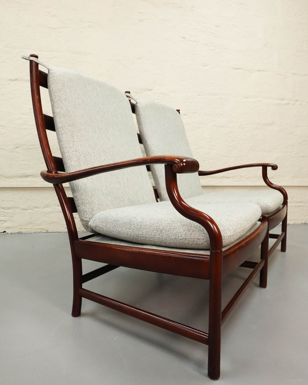 Rare Vintage Two-Seater Rosewood Couch