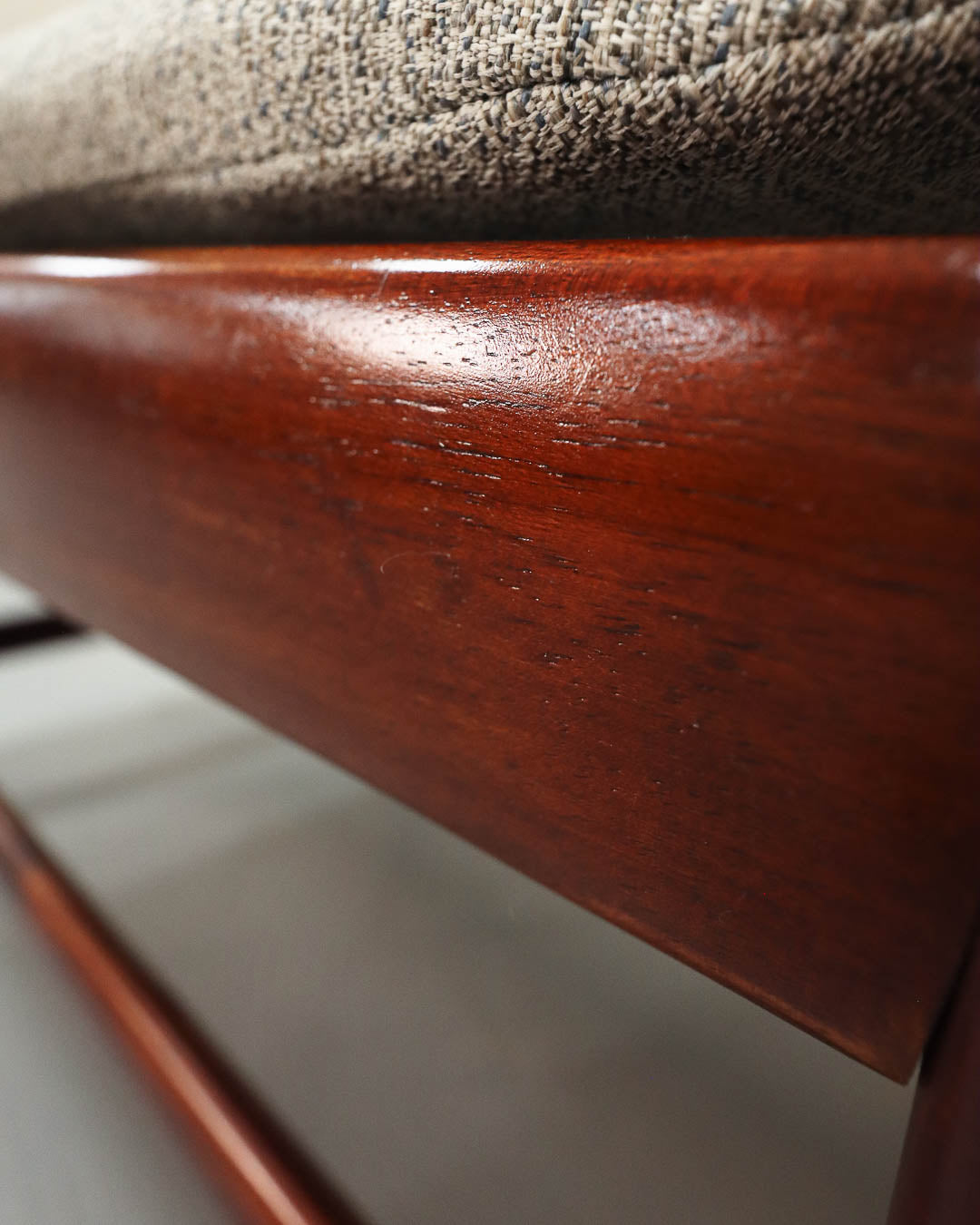 Vintage Rosewood Ottoman/Footstool