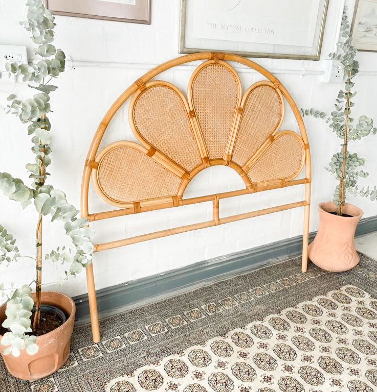 Double Petal Cane Headboard