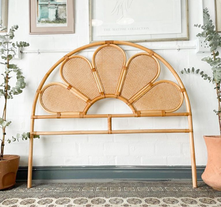 Double Petal Cane Headboard