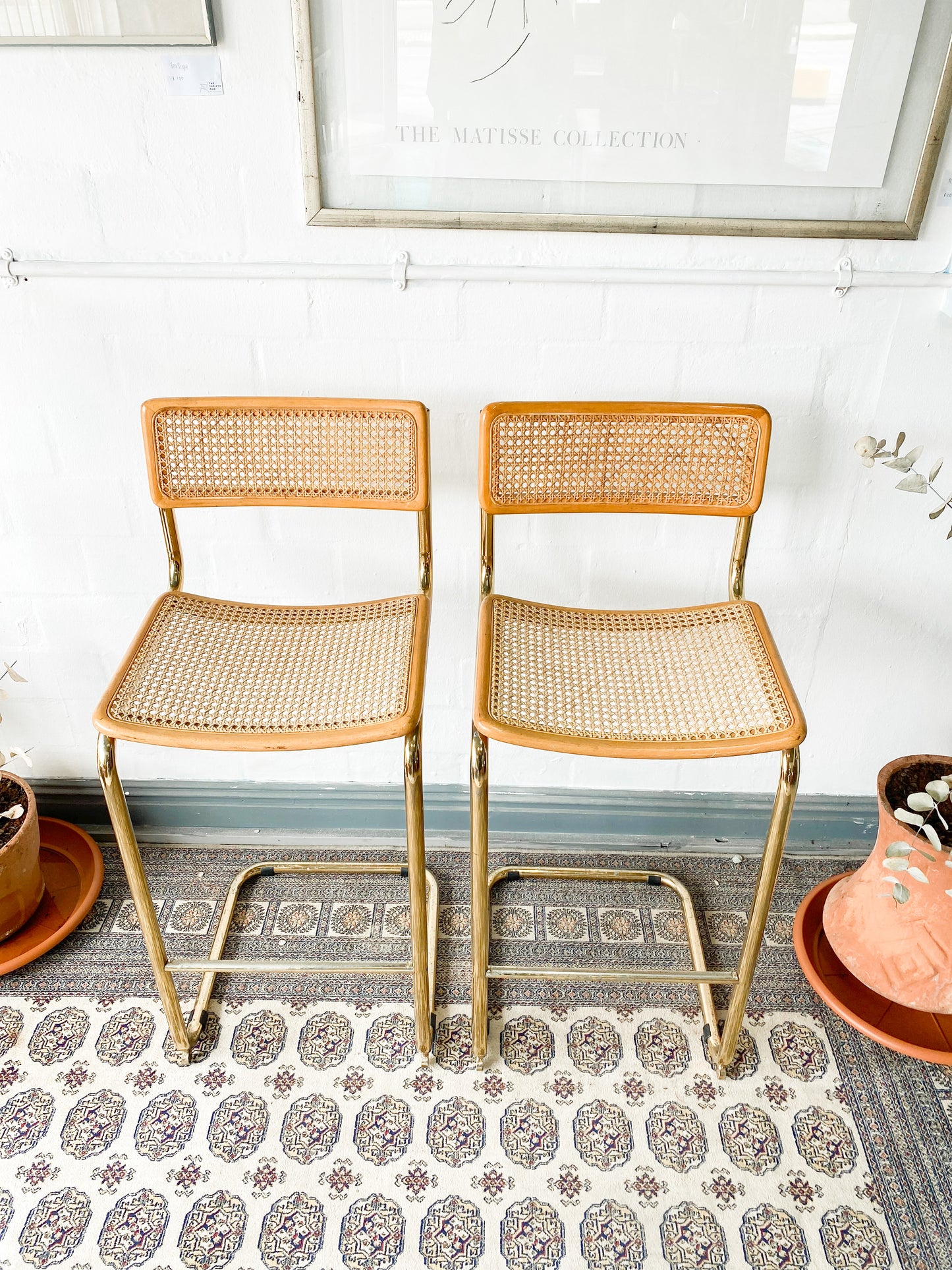 Cesca Bar Chair Pair
