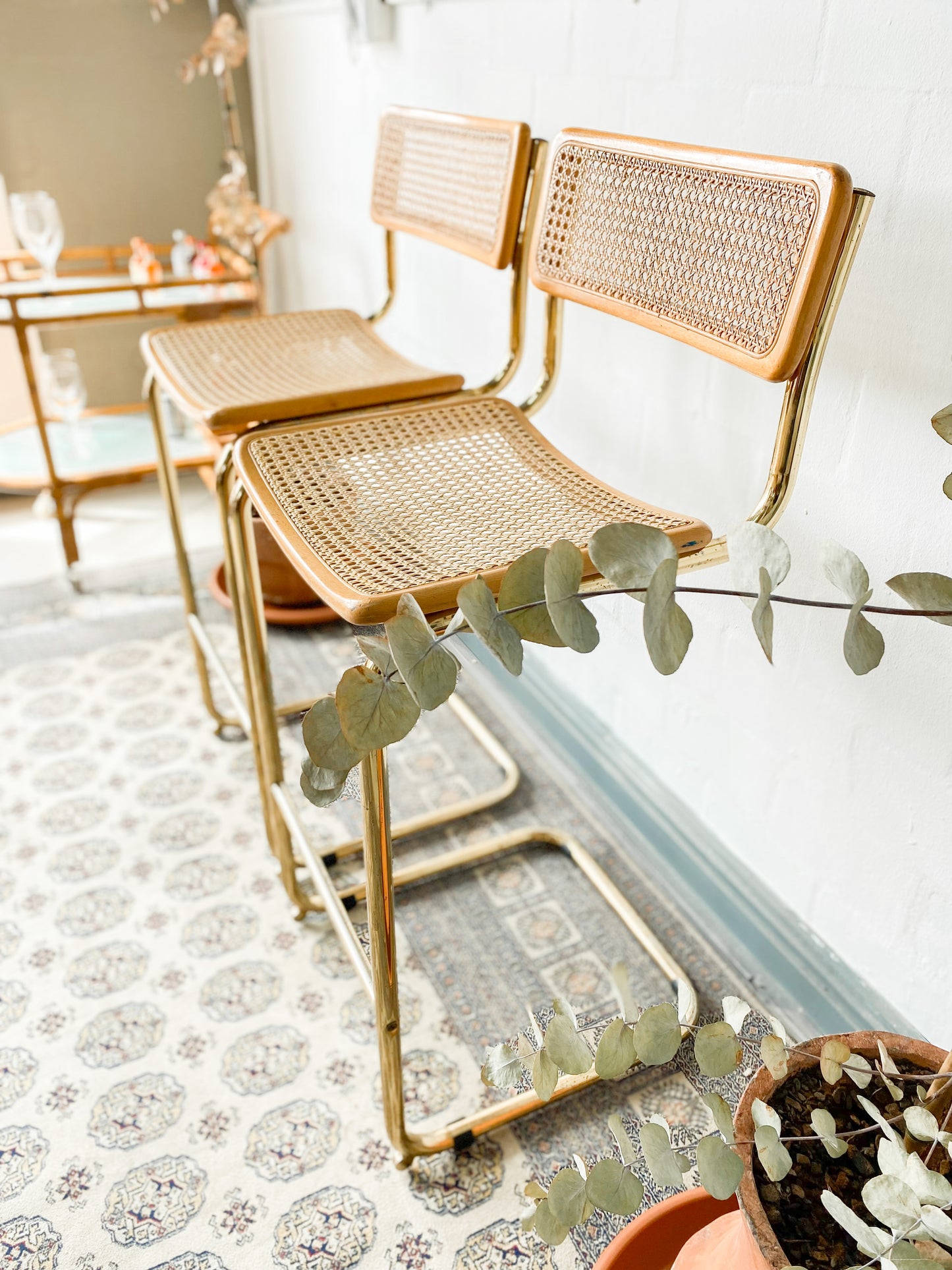 Cesca Bar Chair Pair