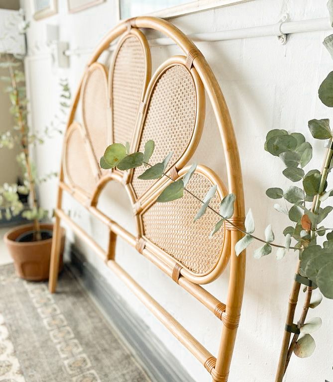 Double Petal Cane Headboard