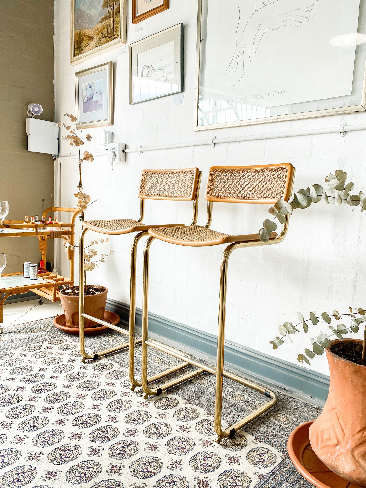 Cesca Bar Chair Pair