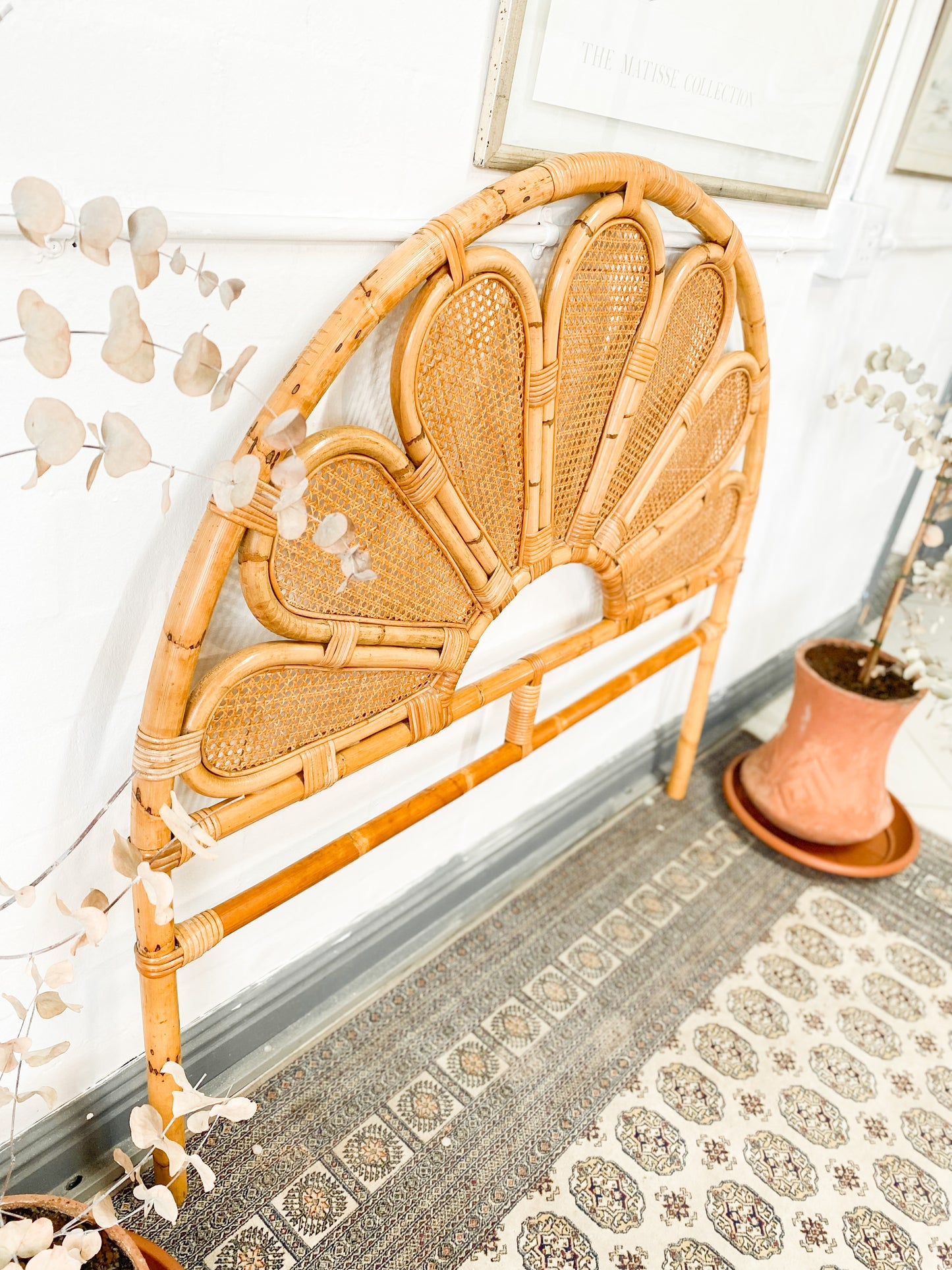 Cane Petal Headboard