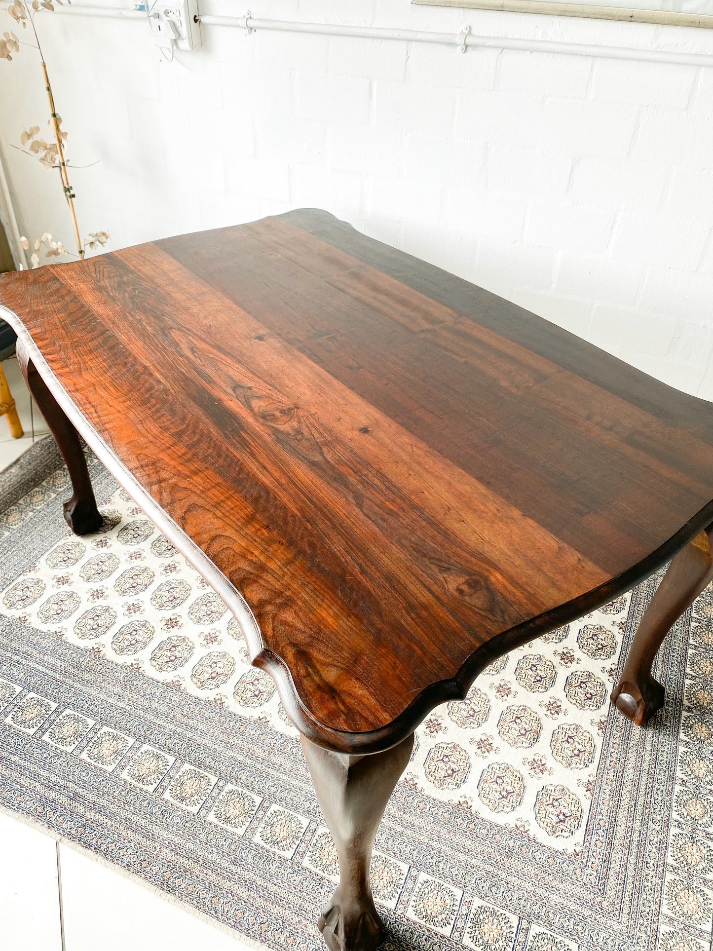 Ball and Claw Imbuia Dining Table