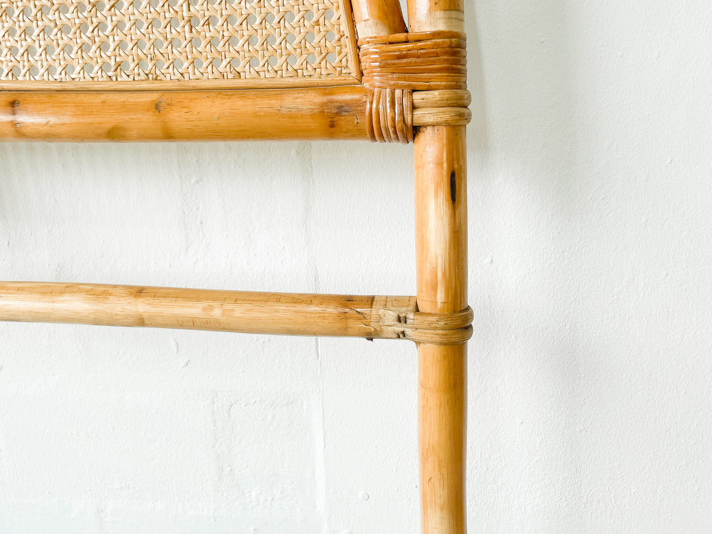 Queen Dome Cane Headboard