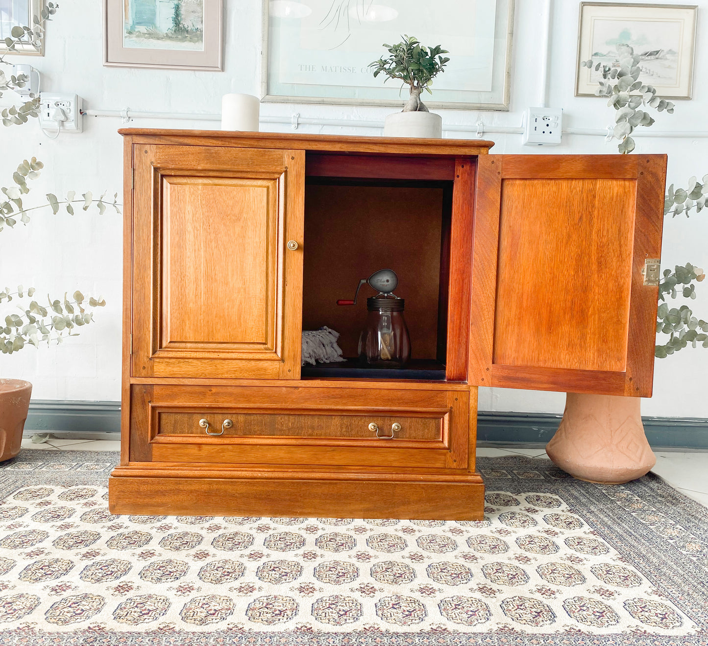 Solid Oak Cabinet