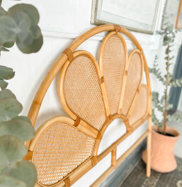 Double Petal Cane Headboard