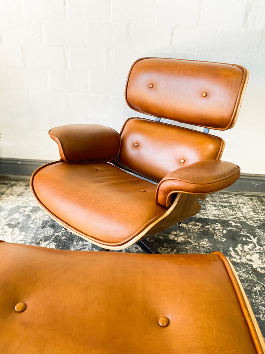 Eames Style Lounger and Footstool